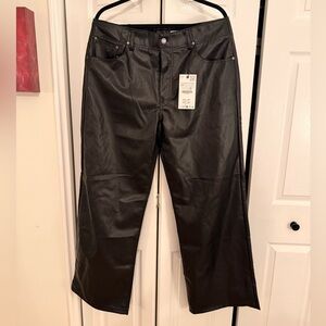 Zara Black Relaxed Fit Pants